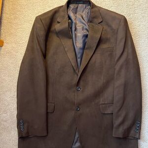 Men's Brown Blazer - Suede